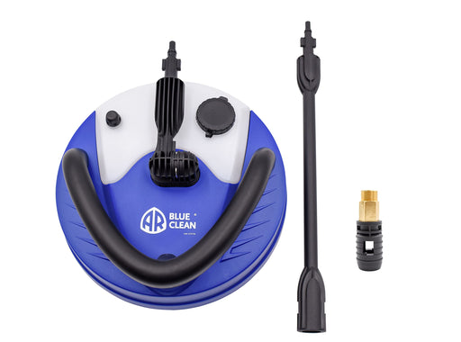 AR Blue Clean, PW41581, 12 Inch Patio Cleaner with Chemical Bottle, with 22mm Adapter, Blue Includes 22mm Adapter, and extension lance - Grill Parts America
