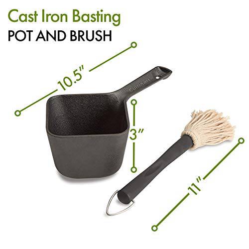 Cuisinart CBP-300 Cast Iron Basting Pot and Brush-for Grilling - Grill Parts America
