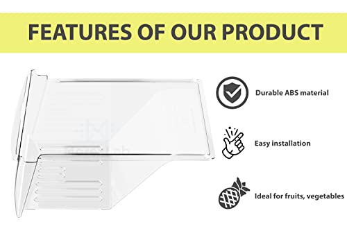 240337103 Fridge Crisper Drawer Compatible with Frigidaire 240337102, 240337105, 240337107, 240337108, 240337109, 891037 Refrigerator Drawers – Refrigerator Shelf Crisper Bin - Grill Parts America