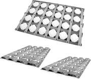 Grill Briquette Tray Grill Heat Plates for Alfresco Grill ALX2-30C, ALX2-42C, ALX2-42RFG, ALX2-56, ALX2-56BFG, 17.8125" Stainless Steel BBQ Heat Shield Flame Tamer with 72 Ceramic Briquettes