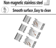Grill Heat Plates Shield Flame Shield Brackets, Burner Hanger Brackets BBQ Gas Grill Replacement Parts Accessories with Screws for Chargriller 5050 Duo, 3001, 3008, 5050, 5072, 5650
