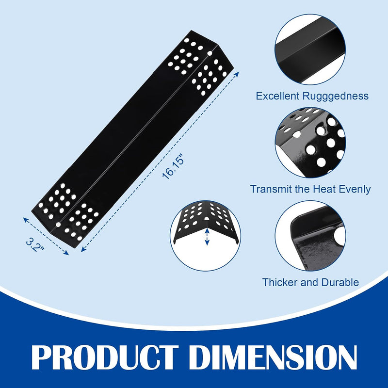 4 Pack Heat Plates for Monument 4-Burner, Porcelain Steel