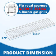 Elevated Warming Rack for Royal Gourmet GA5401T 5-Burner Gas Grills