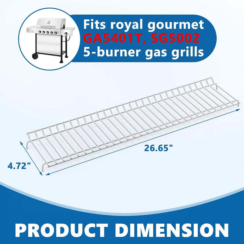 Elevated Warming Rack for Royal Gourmet GA5401T 5-Burner Gas Grills