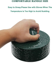Ceramic Grill Top Compatible with Medium Large and Xlarge Big Green Egg,Dual Function Ceramic Grill Top Cap,Kamado Accessories Charcoal Grill Top Parts Replacement for Easy Grasp and Anti-Hot