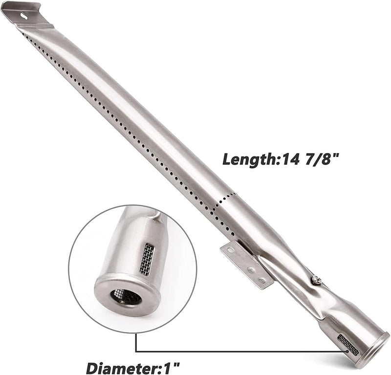 Grill Replacement Parts for Nexgrill 5 Burner 720-0888, 720-0888N, Nexgrill 4 Burner 720-0830H, Members Mark 720-0882D Grill, Stainless Steel Heat Plate Shields and Burner Tubes Replacement Kit.