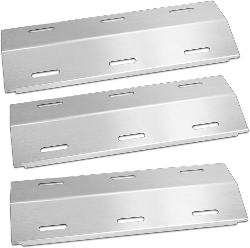 16 7/8" X 6 9/16" BBQ Gas Grill Replacement Parts, Stainless Steel Grill Heat Plates Shield Heat Tent Burner Cover for Ducane 30400040, 30400042, 30400043, 30400045, 30558501, S5200, 3-Pack