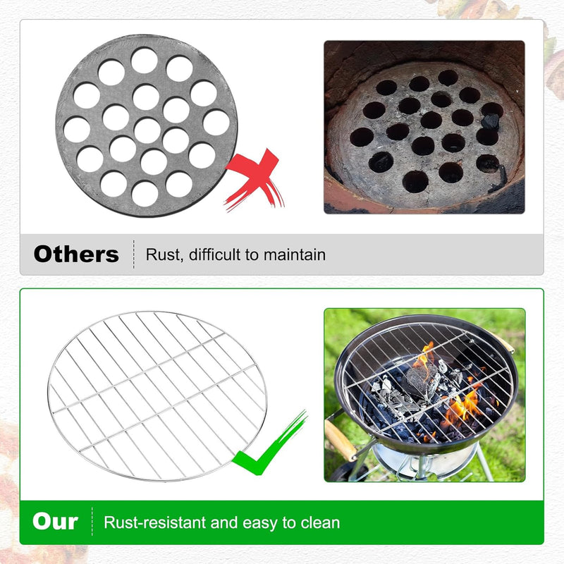 1 Pack Grill Grate Replacement, Steel Grill Grates for BBQ Parts [13.39 Inch]