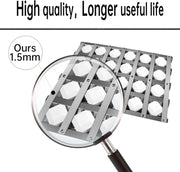 Grill Briquette Tray Grill Heat Plates for Alfresco Grill ALX2-30C, ALX2-42C, ALX2-42RFG, ALX2-56, ALX2-56BFG, 17.8125" Stainless Steel BBQ Heat Shield Flame Tamer with 72 Ceramic Briquettes