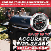 3" Temp Gauge for Dyna Glo,Master Forge,Cuisinart,Stok,Uniflame,Backyard