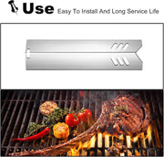 Grill Heat Plates Shield for Backyard Grill BY14-101-001-05 By16-101-002-06,Revoace Gas Grill GBC1690W GBC1705WV GBC1706W Gbc1793W,Uniflame GBC1030WRS GBC1134W Stainless Steel Burner Cover 14"