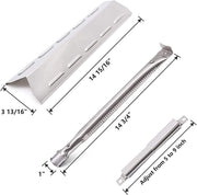 Grill Replacement Parts for BBQ Pro Kenmore 146.47468610 146.16153110 146.47469610 146.30213510 146.23680310 146.23770310 5 Burner 40800023 Flame Tamer 40700125 Burner Crossover Tubes