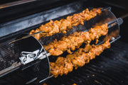 Napoleon Rotisserie Shish-Kebab Skewer Set - Fits Most Spit Rods, 6 Skewers, 2 Rotisserie Plates, Does Not Include Rotisserie