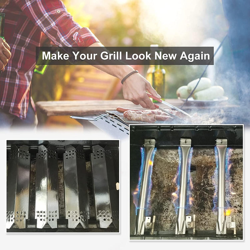 Grill Replacement Parts for Nexgrill 720-0925S, 720-0864, 720-0864M Models. Grill Heat Plates, Burner Tubes for BBQ PRO 3 Burner Grill 122.20148511.