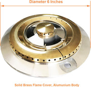 BBQ Grill Side Burner Head Replacement Parts for Single and Double Side Burner from Blaze, Sunstone, Summerset, Jenn Air Use with Both LP & NG Gas