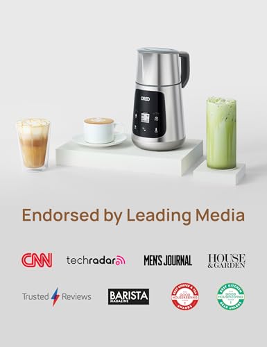 Dreo BaristaMaker Milk Frother, All-in-1, 27oz/800ml Hot/Cold Electric Foam Maker for Coffee, Latte Art-level Microfoam, Automatic Milk Warmer, Dairy/Plant-Based Milk, 30+ Drinks, Dishwasher Safe - Grill Parts America