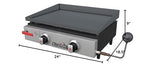 Char-Broil Convective 2-Burner Table Top Propane Gas Griddle - 463614023 - Grill Parts America