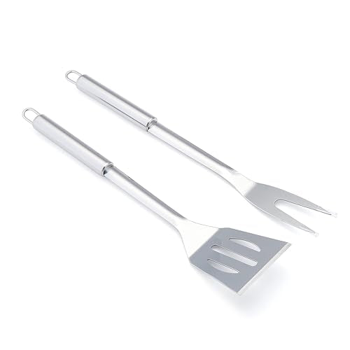 Amazon Basics 4-Piece Stainless Steel Barbeque Grilling Tool Set with Carry Bag - Grill Parts America