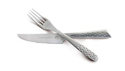 Weber Deluxe Cutlery Set - Serrated Stainless Steel Fork and Knife Set - Weber Barbecue Accessories - 12 Pieces - Silver (17845) - Grill Parts America