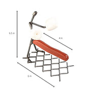 GUTE Hot Dog Roaster Stainless Steel Three Man Stick Figure Griller Funny Barbeque BBQ Grilling Gifts, Dad Gifts, Men Novelty Hotdog - Great for Parties, Birthdays, Tailgates! - Grill Parts America