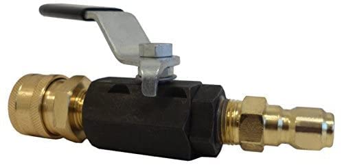 Ultimate Washer UW11-PWABV038 Power Washer Ball Valve Kit 3/8-Inch Male Plug X 3/8-Inch Female Quick Connect, 3000 PSI for High Pressure Hoses - Grill Parts America