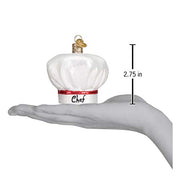 Old World Christmas Ornaments: Chef's Collection Glass Blown Ornaments for Christmas Tree, Chefs Hat - Grill Parts America