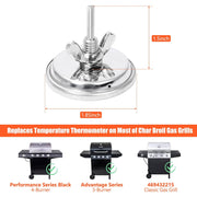 1.85" Lid Temperature Gauge for Most of Char Broil Gas Grills