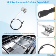 Replacement Parts Kit for Expert Grill 3 Burner 720-0988EC, Heat Shield and Burner Kit for Expert Grill Parts 720-0988EG, Expert Grill Replacement Parts 3 Burner XG1136207123009