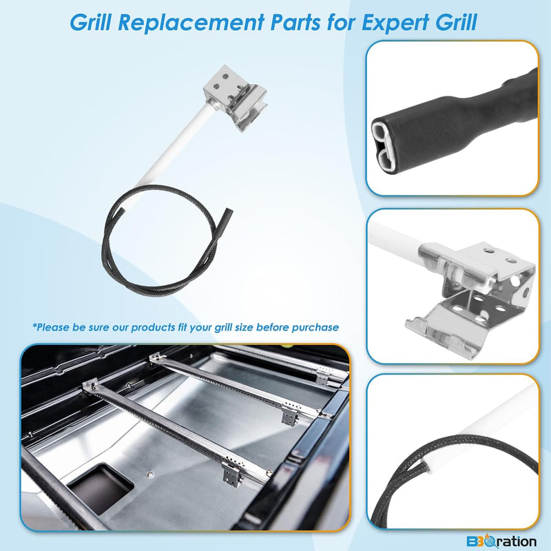 Replacement Parts Kit for Expert Grill 3 Burner 720-0988EC, Heat Shield and Burner Kit for Expert Grill Parts 720-0988EG, Expert Grill Replacement Parts 3 Burner XG1136207123009