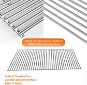 4 Pack Bull BBQ Grill Grate Replacement Parts for Bull 18248 LP, 18249 NG, LP 47628, NG 47629, 57569 NG, 57568 LP, LP 62648, NG 62649 Grill, 19 1/4" X 30"