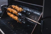 Napoleon Rotisserie Shish-Kebab Skewer Set - Fits Most Spit Rods, 6 Skewers, 2 Rotisserie Plates, Does Not Include Rotisserie