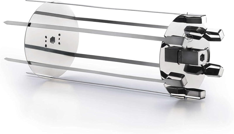 Napoleon Rotisserie Shish-Kebab Skewer Set - Fits Most Spit Rods, 6 Skewers, 2 Rotisserie Plates, Does Not Include Rotisserie