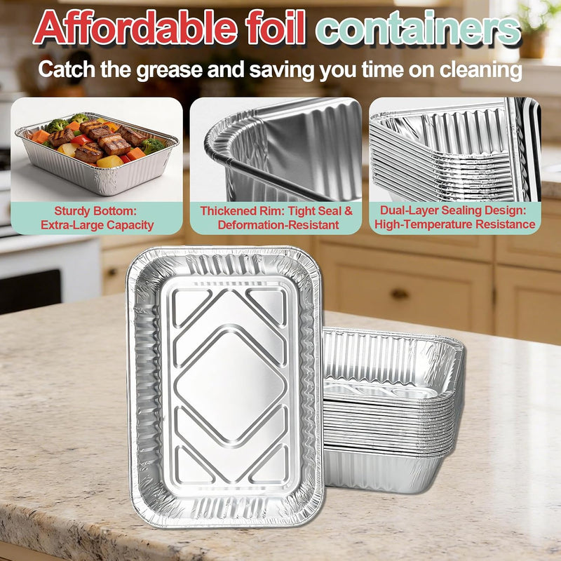20 Pack Drip Pans Liners for Most Monument Grills 24367 13762 Accessories