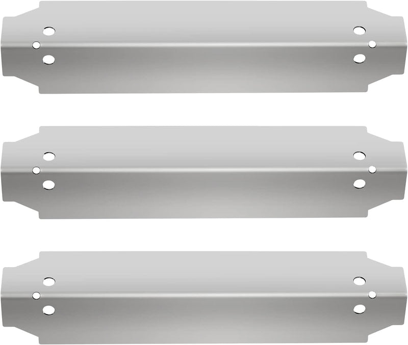 Stainless Steel Grill Heat Plate Shield Burner Cover Heat Tent Flame Tamer, BBQ Gas Grill Replacement Parts for Dyna-Glo 3 Burner Open Cart Propane DGC310CNP-D, DGC310BNP-D, 13 7/10 × 3 1/5”