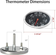 Replacement Parts for Nexgrill 4 Burner 720-0830H 720-0830D, Grill Heat Shield, Burners & Thermometer Kit for Nexgrill 720-0888 720-0882S 720-0894F, Members Mark 720-0830G Grill.