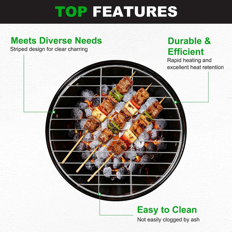 1 Pack Grill Grate Replacement, Steel Grill Grates for BBQ Parts [13.39 Inch]