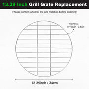 1 Pack Grill Grate Replacement, Steel Grill Grates for BBQ Parts [13.39 Inch]