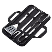 Amazon Basics 4-Piece Stainless Steel Barbeque Grilling Tool Set with Carry Bag - Grill Parts America