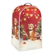 Hudotybom Blender Cover Dust Cover Christmas Cat Food Processor Cover with Top Handle Small Kitchen Appliance Covers Anti Fingerprint Coffee Maker Cover Christmas Decoration - Grill Parts America