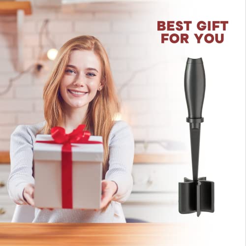 Meat Chopper for Hamburger, Premium Heat Resistant Masher and Smasher for Ground Beef, Ground Turkey and More, Nylon Ground Beef Chopper Tool and Meat Fork, Non Stick Mix Chopper - Grill Parts America