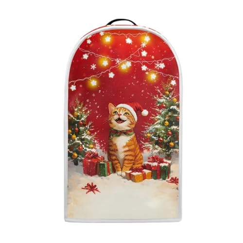 Hudotybom Blender Cover Dust Cover Christmas Cat Food Processor Cover with Top Handle Small Kitchen Appliance Covers Anti Fingerprint Coffee Maker Cover Christmas Decoration - Grill Parts America