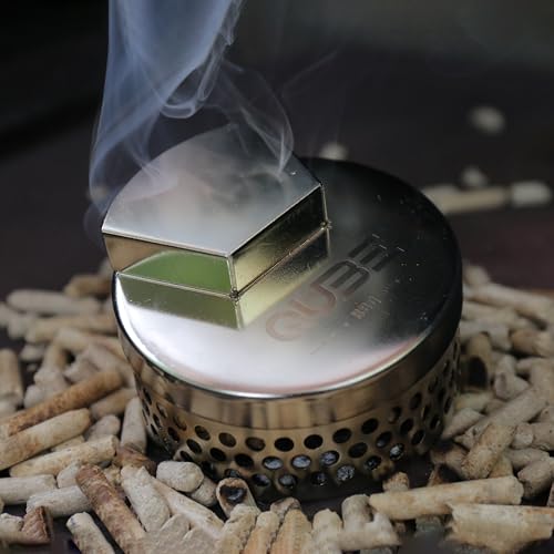 QUBE BBQ Smoker Box - Barbecue Grilling Accessories, Add Smokey BBQ Flavor on Gas Grill or Charcoal Grills with This Stainless Steel Smoker Box - Grill Parts America