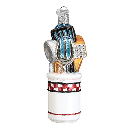 Old World Christmas Ornaments: Chef's Collection Glass Blown Ornaments for Christmas Tree, Utensils - Grill Parts America