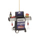 Christmas Holiday "Licensed to Grill" Outdoor Grill Figurine Ornament - 3.5" x 3" x 1.5" - Grill Parts America