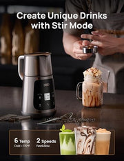 Dreo BaristaMaker Milk Frother, All-in-1, 27oz/800ml Hot/Cold Electric Foam Maker for Coffee, Latte Art-level Microfoam, Automatic Milk Warmer, Dairy/Plant-Based Milk, 30+ Drinks, Dishwasher Safe - Grill Parts America