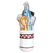 Old World Christmas Ornaments: Chef's Collection Glass Blown Ornaments for Christmas Tree, Utensils - Grill Parts America