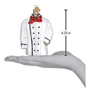 Old World Christmas Chef's Coat Glass Blown Ornament for Christmas Tree 4x4 - Grill Parts America