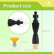 FIXFANS Foam Cannon, Wide Neck Snow Foam Lance with Replacement Adapter for Portland Husky and Ryobi Pressure Washer, Heavy Duty Power Washer Foam Blaster with 1/4 Inch Quick Connector, 5 Nozzle Tips - Grill Parts America