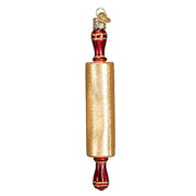Old World Christmas Ornaments: Rolling Pin Glass Blown Ornaments for Christmas Tree (32224) 5 X 0.75 X 0.75 - Grill Parts America