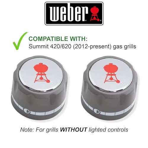 Weber Summit Series Gas Grill Main Burner Gas Control 2 Pack Knob 91537 - Grill Parts America
